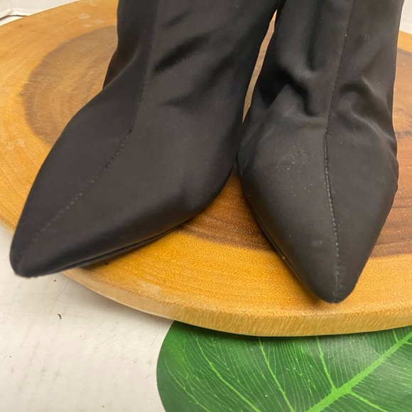 Jeffrey Campbell SIREN clear Acrylic Heeled Sock Booties - Picture 6 of 11